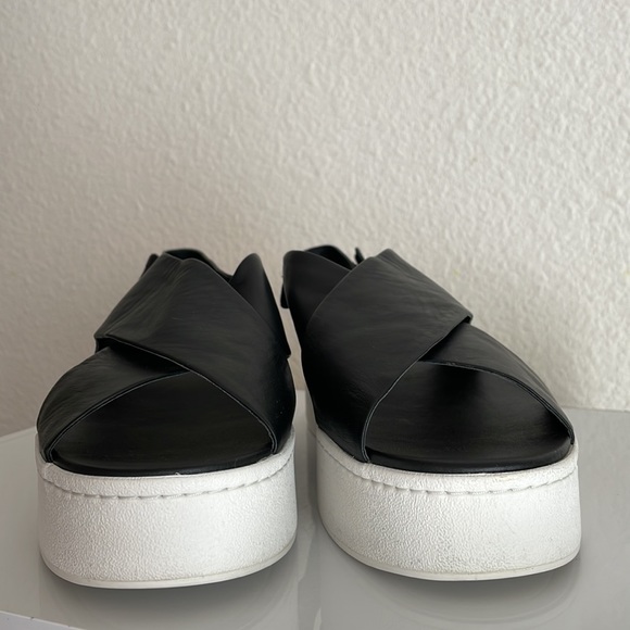 Vince Weslan Criss Cross Leather Sandal Platform - Picture 3 of 14